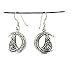 Wolf im Mond Ohrringe aus 925 Sterling Silber or. 21