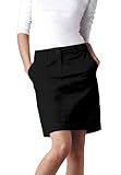 ellos Plus Size Stretch Chino Skort - 26, Black