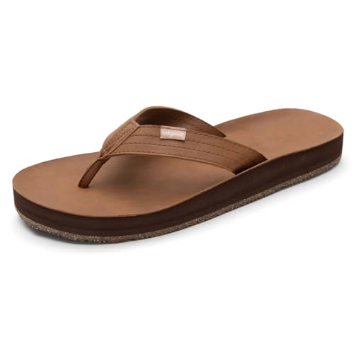 Feelgoodz Men's Zensole Kinderz Water-resistant Vegan Leather/Natural Rubber Flip Flops2