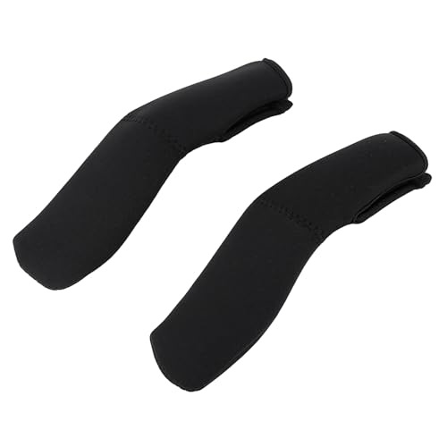 Sorandy 1pair Baby Stroller Armrest Handle Cover, Black Neoprene Baby Stroller Grip Cover, Carriages Poussette Handle Protector, Universal Foam Grip Protector Replacement