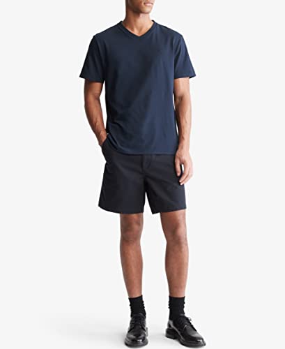 Calvin Klein Men's Smooth Cotton Solid V-Neck T-Shirt4