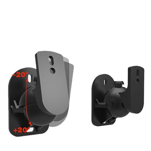 Soporte de sonido estable para montaje en pared de altavoces pequeños con cables ocultos 7