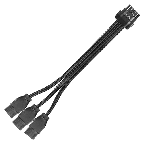 Câble 12VHPWR ATX3.0 CERRXIAN évite la surchauffe connecteur 16 broches vers 3x8 pin