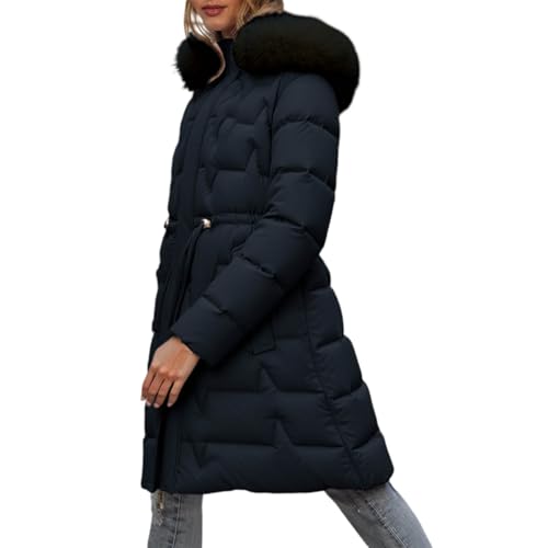 Doudoune chaude femme veste polaire et parka courte coupe-vent