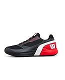 Wilson Scarpe da Paddle Rush PRO 5 da Uomo, Nero/Infrarossi/Bianco, 7