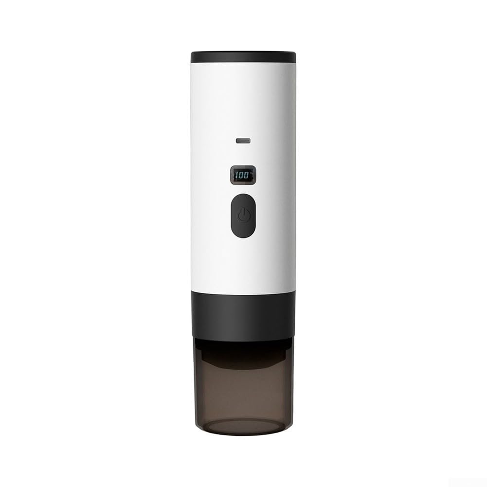 Camping Kaffeemaschine 90ml USB-C Aufladbar(White)