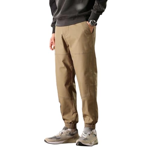 Pantalon cargo décontracté homme doublé polaire pour sorties automne