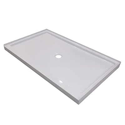 PROFLO PFSBA6032C Hammond 60" x 32" Rectangular Shower Base with Single Threshold and Center Drain - White