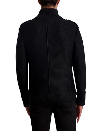 KARL LAGERFELD mens Long Sleeve Wool Blend Cardigan3