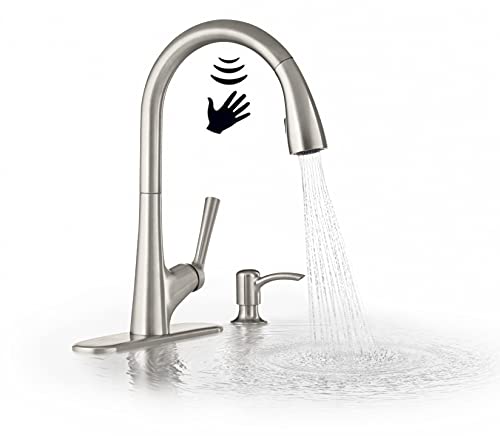 Kohler Metal Malleco Touchless Pull Down Kitchen Faucet with Multi-function Spray Head, with Soap Dispenser included (Vibrant Stainless Finish) (B0944956YP) Amazon Price History, Amazon Price Tracker