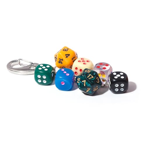 YURAOER Lucky Dice Cherry Keychain
