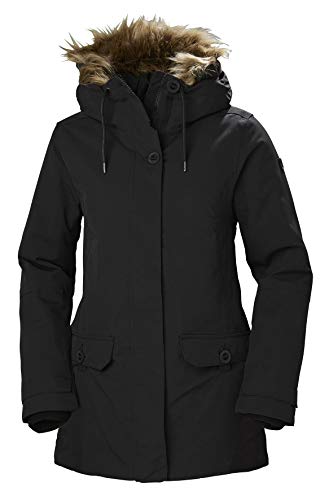 Top Rated Helly Hansen Women's Svalbard 2 Hooded Waterproof Winter Parka, 990 Black, Medium