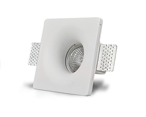 Portafaretto in Gesso Ceramico 1426 Stondato Conico - da Incasso per Faretto Led GU10