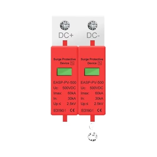 SPD 2P 3P DC 500V 800V 1000V 20KA~40KA 30KA~60KA ZpT[WveN^یdAX^uPV\[[(2P,DC800V 40KA)