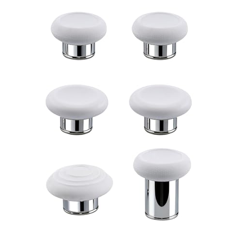 Image of 6 in 1 Metal Thumbsticks Replacement for Xbox Elite Series 2 Controllers, Thumbsticks for Elite Series 2 Core Controllers, Elite Series 2 Controller Replacement Thumbsticks (White)