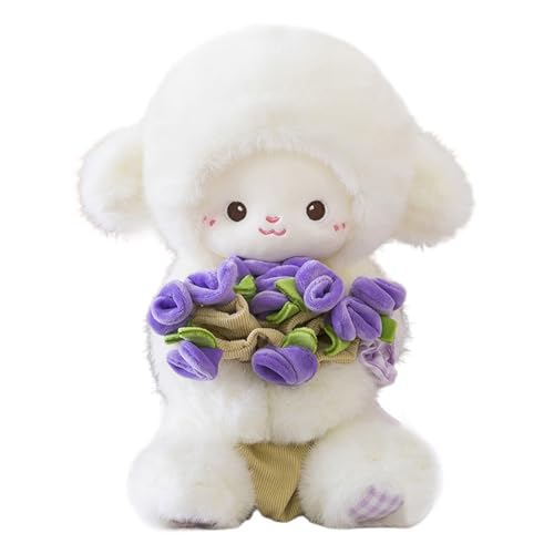 羊 プラッシュ | 30cm 抱きしめたくなる 抱きごこちの良い 柔らかい 人形 | 小さな羊 ぬいぐるみ - 寝室 リビングルーム ソファ ベッド 車 子供部屋 用