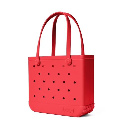 BOGG BAG Medium Tote 15 x 12.5 x 5 Durable Washable Tip-proof Beach Pool Boat Work Sports (Off to the Races Red)