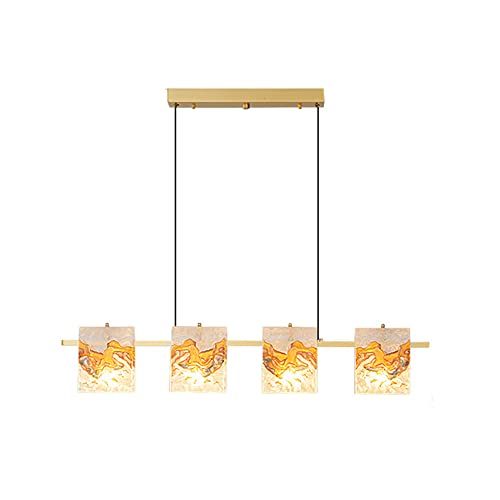 Lampe suspendue moderne cuivre émaillé luminaire intérieur LED droit