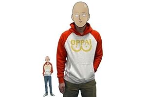 Saitama Hoodie Men's Bold Graphic Long Sleeve Padded Sweatshirt Jacket