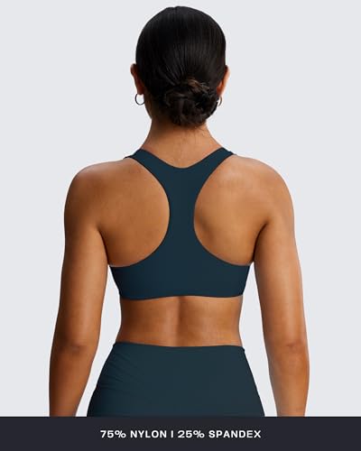 Image of Aoxjox Define Sculpt Racerback Sports Bra | women's workout fitness yoga crop tank, breathable fabric, 4-way stretch, moisture-wicking, gym essential