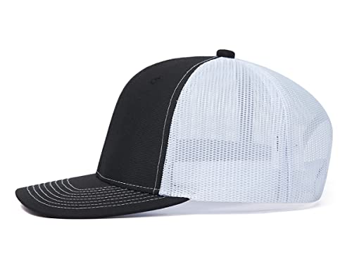 Image of Quanhaigou Trucker Hat - Mesh Snap Back - Unisex Adjustable Baseball Cap - Outdoor Hats for Men Women