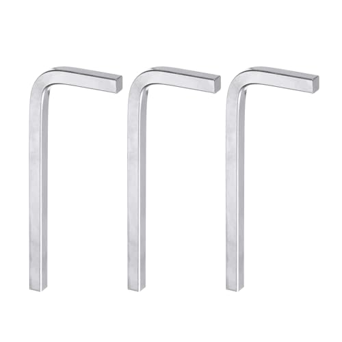 HARFINGTON 3pcs L-Shaped Square Head Wrench 6mm CR-V L-Key 4