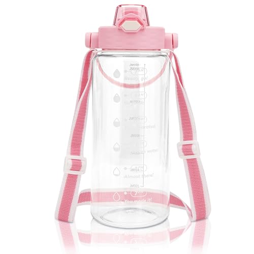 Bouteille d'eau en Tritan de 1,5 l Linkidea portable et anti-fuite pour la salle