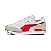 Puma Women's Future Rider Play On Sneaker, White-High Risk Red, 13