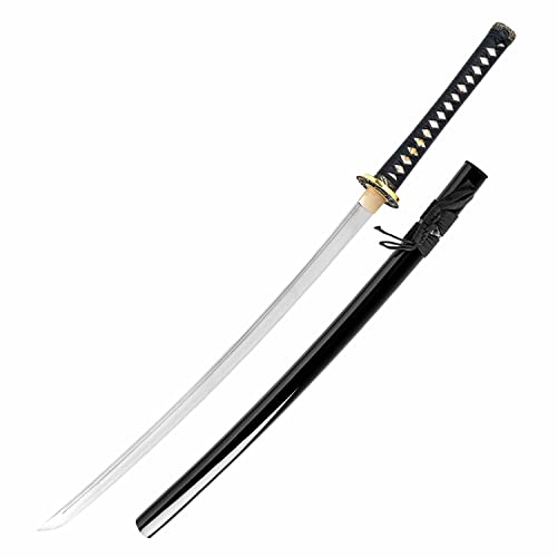 Musashi - Sengoku ?? Clay Tempered 1060 Carbon Steel Blade Samurai Sword Katana