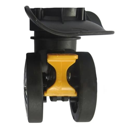1 Pair A19 Replacement Luggage Wheels Repair Accessories Mute Brake Wheel(Double Row Wheel bla)3