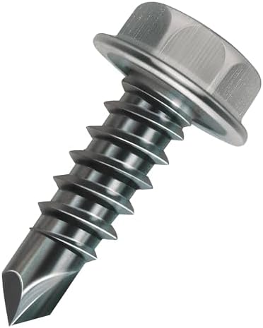 Malco Bit-Tip Drill and Tap Screws Point- 1/4 Hex Washer Head | HVAC Fastners | Structural & Lay...