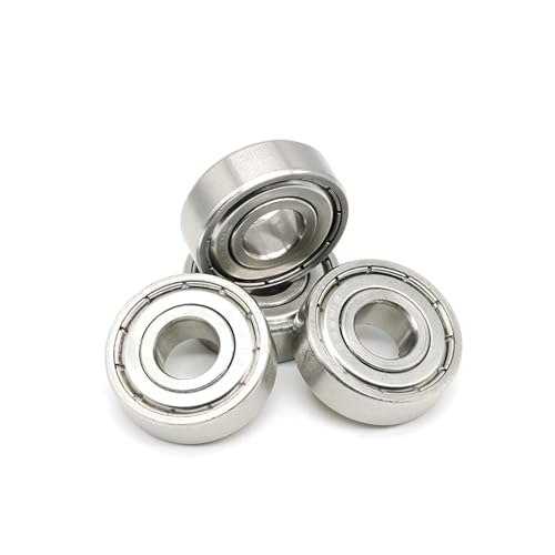 Rodamientos 6201ZZ de acero cromado y 12x32x10 mm con doble blindaje metálico ABEC7