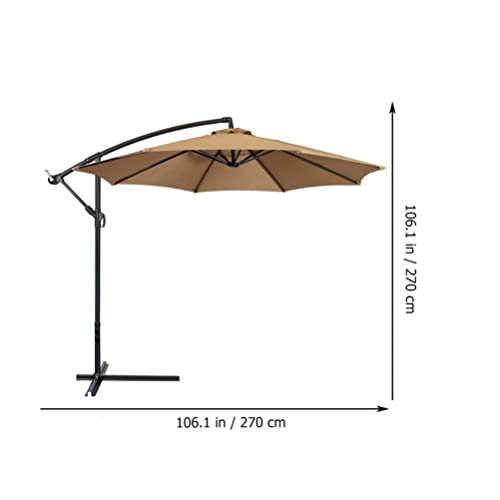 Gatuida Guarda-chuva redondo para pátio ao ar livre, jardim, deck, varanda, sombra de proteção solar