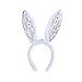 PRETYZOOM Illuminez Les Oreilles de Lapin Bandeau LED Peluche Oreilles de Lapin Bandeaux Clignotants Paillettes Animaux Cerceau de Cheveux Accessoire de Cheveux pour Halloween Faveur de