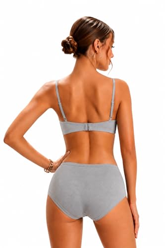 Image of Womens High Coverage Super Soft Elastane Stretch Mid Waist Boy Shorts Panties