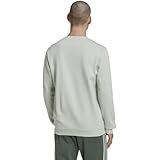 adidas Men's Essentials Fleece Sweatshirt, Linen Green/Green Oxide, X-Large