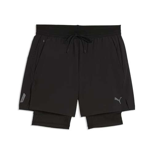 Puma M Pwrmode 2in1 stretch woven short avec cuissard intégré