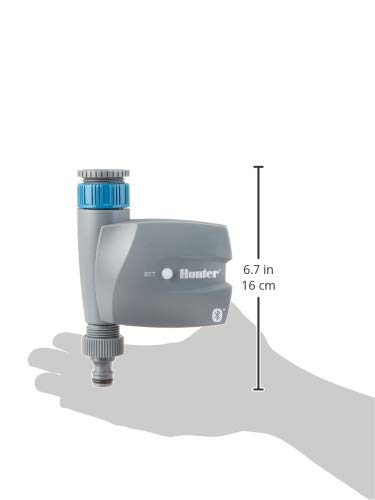 Hunter Batteriebetriebene Bluetooth Timer Station mit App Steuerung, Grau-Blau