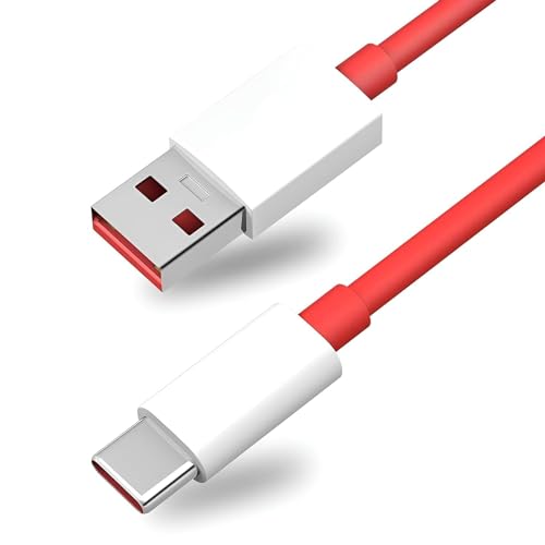 Image of Siwi 80W Type-C USB Cable for Infinix GT 20 Pro 5G Charging Cable Original Like Fast Charger Cable | Dash Warp Dart Flash Super Vooc Data Cable (6.5 Amp, 1 Meter, TCRV10, Red)