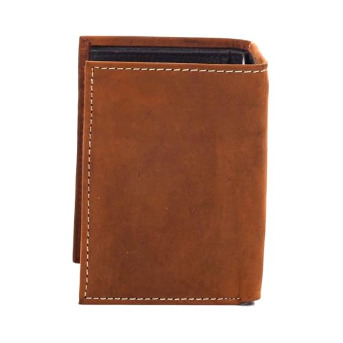 ARIAT Trifold Wallet USA Flag Patch, Medium Brown, One Size3