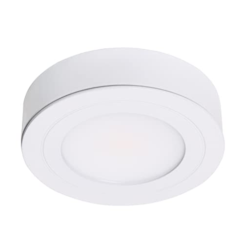 Armacost Lighting PureVue Dimmable LED Undercabinet Puck Light, CCT 2700K - 5000K, White 273412