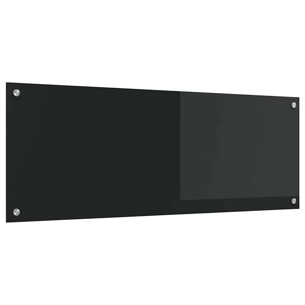 INLIFE Küchenrückwand Schwarz 110 x 40 x 0.6 cm,Heim & Garten,Küche & Esszimmer,Küchenhelfer & -utensilien,Schwarz,7.4 KG,42001298