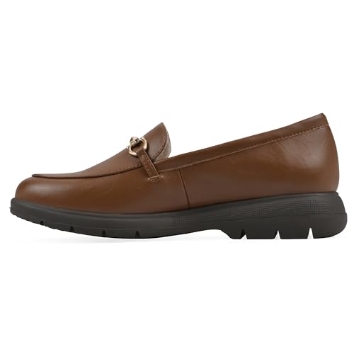 Image of CLIFFS BY WHITE MOUNTAIN Women's Flow Cushioned Lug Sole Loafer Flat