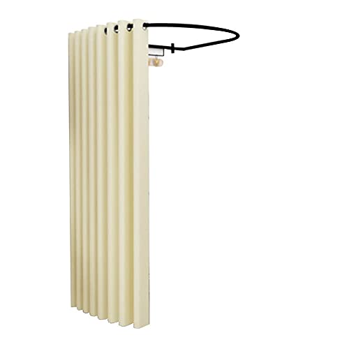 更衣室、 更衣室、折りたたみ式ディスプレイラック衣料品店試着室プライバシーショッピングモール婦人服店(Beige,100x95cm)