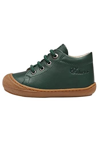 Naturino Cocoon-Zapatos para Primeros Pasos de Piel Verde Oscuro 24