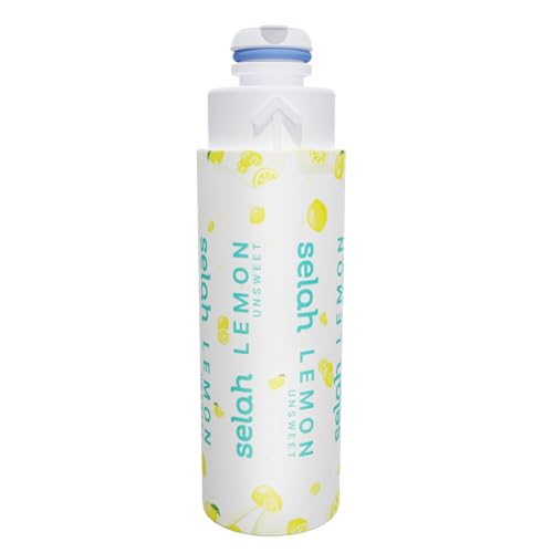Selah Flavor Pods - Water Enhancer Refill Pods for Selah Water Bottle - Fruit punch, Watermelon, Green Apple, Strawberry Lemonade, Peach, Pineapple, Lemon, Orange Sport, Watermelon Sport, Berry Energy - Flavored Five Pack Of Refill Pods (Lemon Unsweetened)