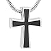 NUISO Bijoux crémation urne Collier crémation Collier Croix urne Pendentif en Acier Inoxydable urne commémorative Bijoux urne Rack Pendentif pour Hommes et Femmes