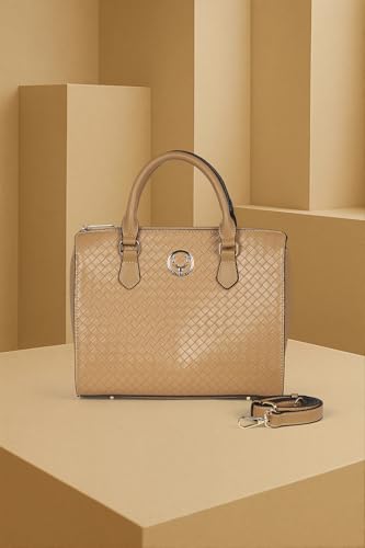 Image of Allen Solly Women's Medium Shoulder & Crossbody Bag | PU Leather | Soft Touch | Detachable Sling | College & Daily Carry