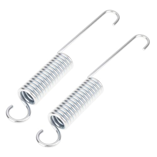 Briny River Lot de 2 ressorts de tension pour béquille Argenté 120 x 14 mm Compatible avec motos Zündapp C GTS CS CX KS ZD ZL ZX ZS 25 50