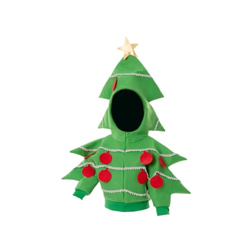 rockible Disfraz de de Navidad para Niños, Chaqueta Navideña, Vestido con Capucha para Niños Y Niñas para Carnaval, Fiesta de Cumpleaños, Puesta en Escen, Metro